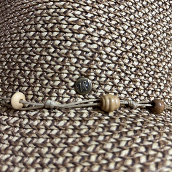 Waverley Beige Straw Hat with Beaded Band - Picture 3 of 7